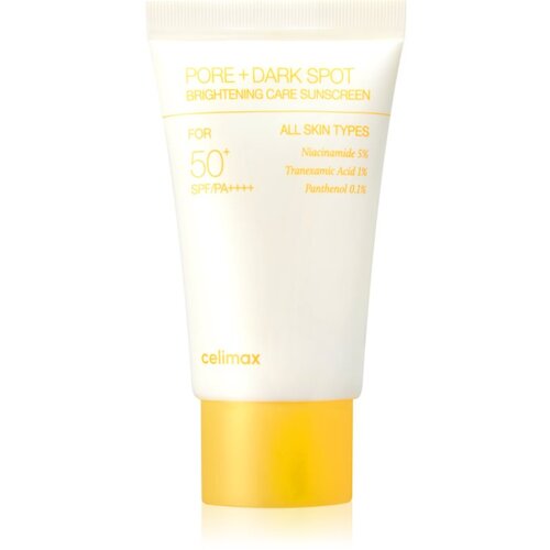 celimax Pore+Dark Spot Brightening Care Suncream posvetlitvena krema za sončenje SPF 50+ 50 ml Cene