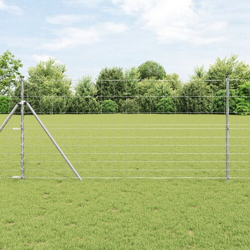 vidaXL poljska ograja 1.2x50 m pocinkano jeklo Cene