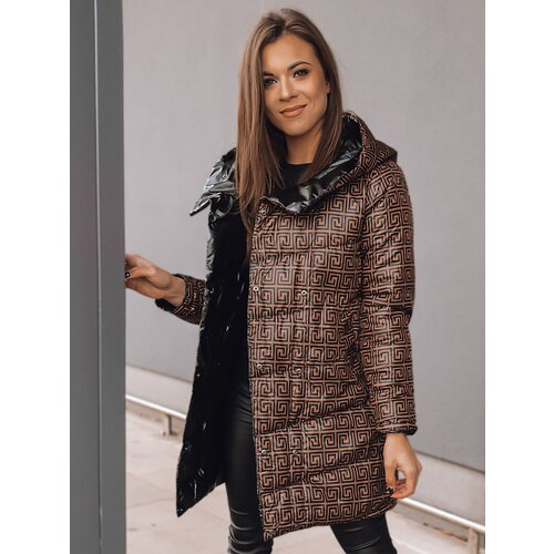 DStreet Women's double-sided jacket DELSY LONG black Cene