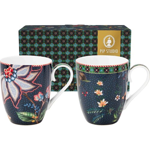 Pip Studio Berry Blues - skodelica - komplet 2 kosov - L Slike