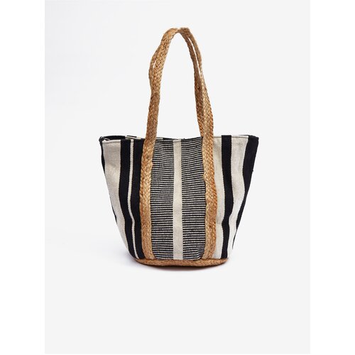 Orsay White-Black Ladies Striped Bag - Women Slike