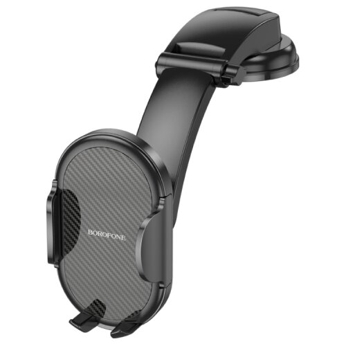 Borofone Univerzalni auto držač nosač za mobitel BH73 Charm press type center console car black Slike