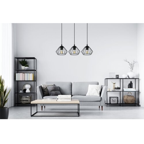  Luster na sajli CEED 3xE27/60W/230V crni Slike