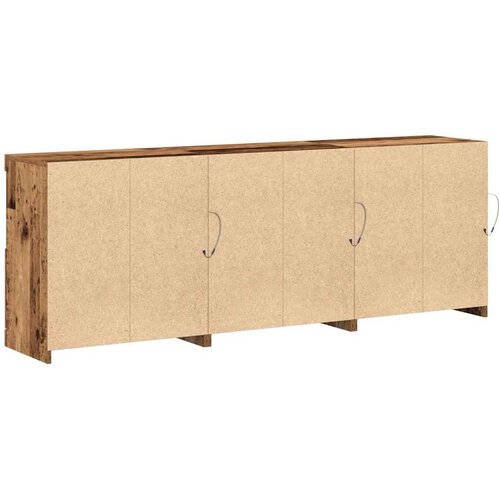  LED komoda Staro drvo 181 x 37 x 67 cm Konstruirano drvo Slike