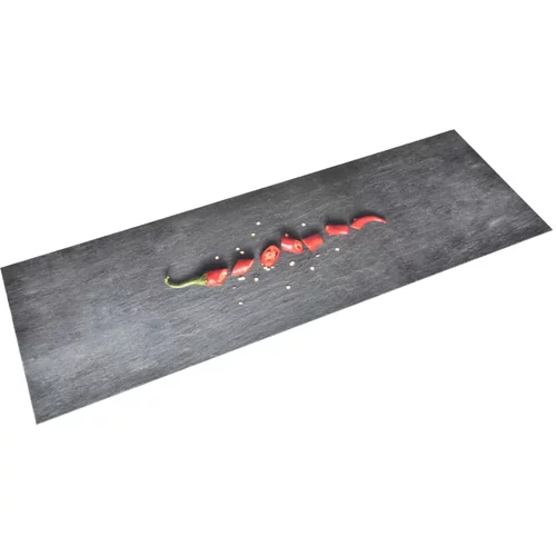 vidaXL kuhinjski tepih s uzorkom feferona perivi 60 x 180 cm