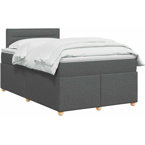  Boxspring krevet s madracem Tamnosiva 120 x 190 cm Tkanina - Tamnosiva 120 x 190 cm Dizajn linija Slike