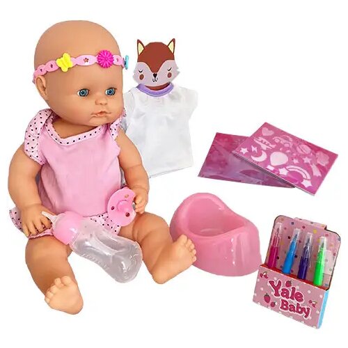 Magic Toys jenny: beba koja pi&scaron;a s kompletom od perivog tekstilnog flomastera i haljinom za crtanje u dvije ver Cijene
