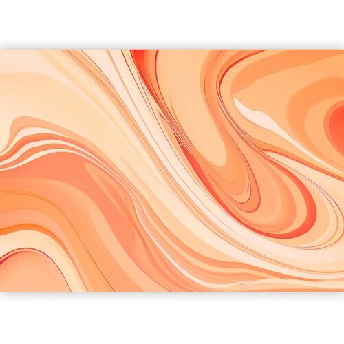  Foto tapeta - Peach Abstraction - Abstraction with Smoothly Transitioning Colors in Orange Tones 343x256 Slike