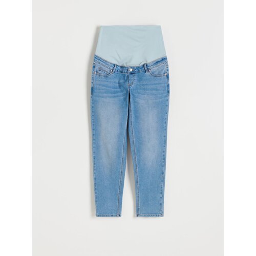 Reserved kavbojke mom fit - modra Cene