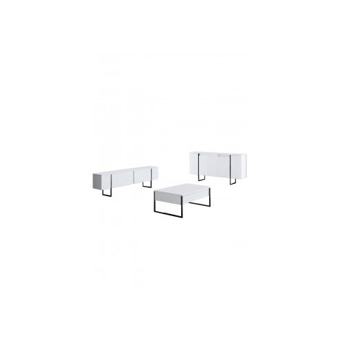 Hanah home komoda luxe white black Slike