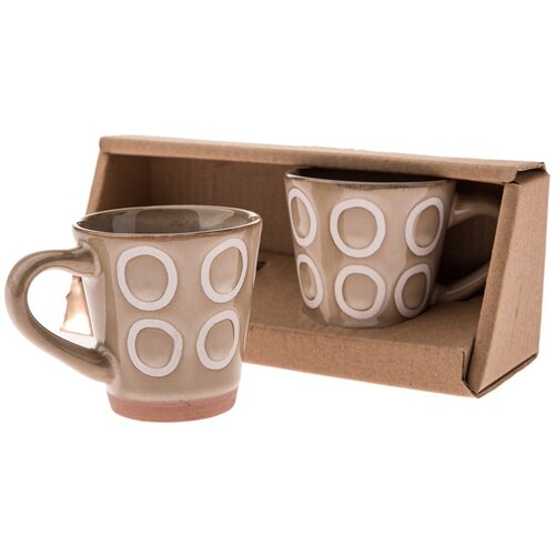 Dakls Svjetlo smeđe keramičke šalice u setu 2 kom za espresso 100 ml – Cijene
