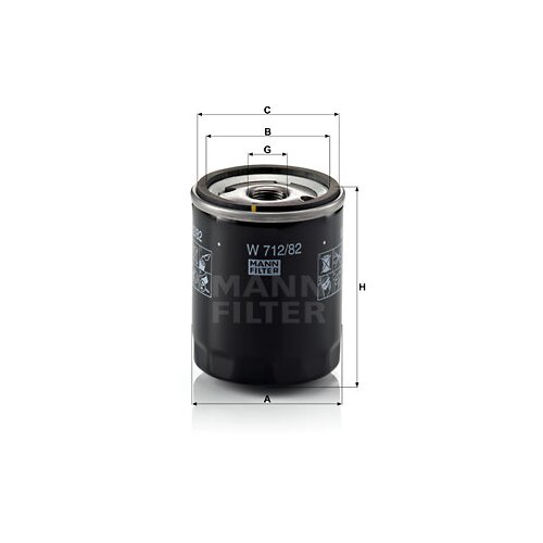 MANN FILTER OLJA FORD FOCUS 1.8TDCi W712-82 Slike
