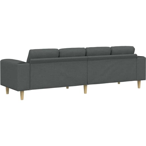  Kauč za dnevni boravak Tamno siva 250 x 77 x 76 cm Poliester Slike