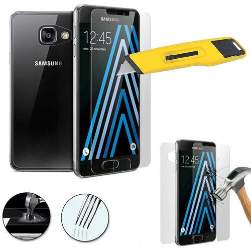 Zaščitno kaljeno steklo za Samsung Galaxy A3 (2016) - spredaj + zadaj Cene