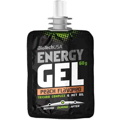 BioTech USA Formula sa ugljenim hidratima za energiju Enery Gel, Breskva, 60g Slike