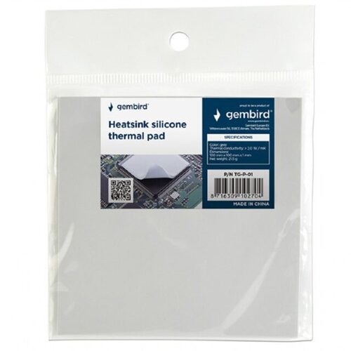  Thermal pad heatsink silicone GEMBIRD TG-P-01, 100x100x1 mm Cijene