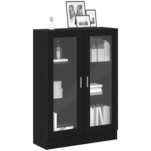  Ormar za knjige crni hrast 82,5x30,5x115 cm konstruirano drvo Slike