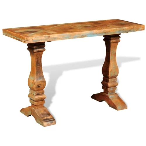  Konzolna mizica iz trdnega predelanega lesa