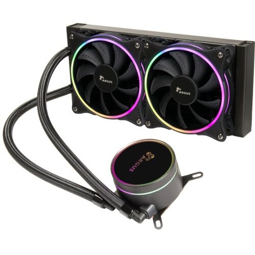 InterTech LC-240 RGB AIO 240mm 250W ARGB vodno hlajenje Cene