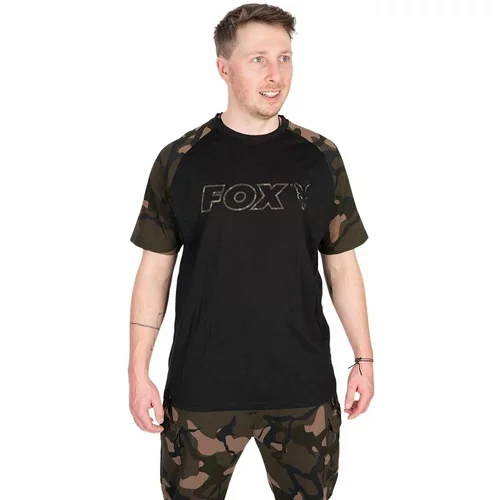 Fox Fishing Majica Black/Camo Outline T-Shirt - XL
