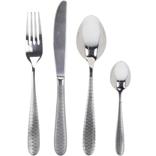 Tognana Set pribora za jelo Oriental, 24 dela, Srebrni Slike