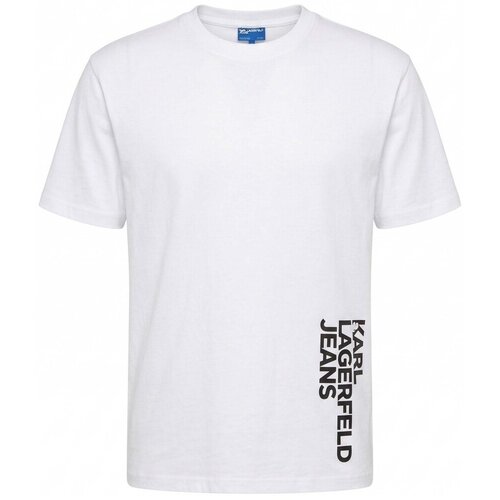 Karl Lagerfeld Majice s kratkimi rokavi B2M17047 Bela Cene