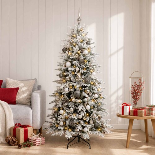  Umjetno božićno drvce 150 LED lampica Topla bijela Slike