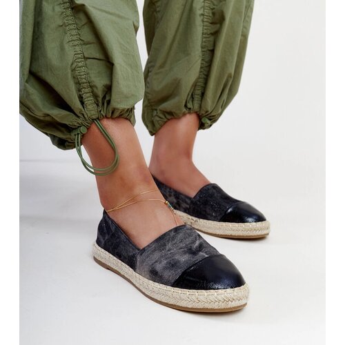 Gemre Black Glossy Espadrilles Surana Cijene
