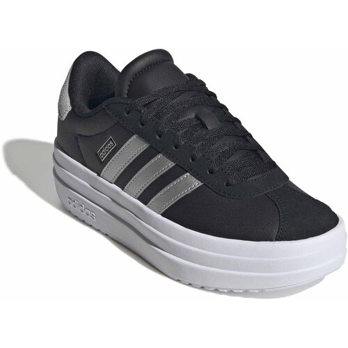 Adidas cipele za djevojčice Vl Court Bold J, KI4773, crne i srebrne Cijene