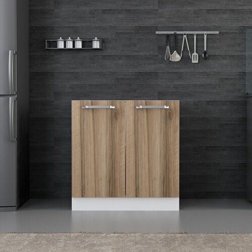 Hanah home kuhinjski element Minar 4129, 80 cm, beli / dore Cene