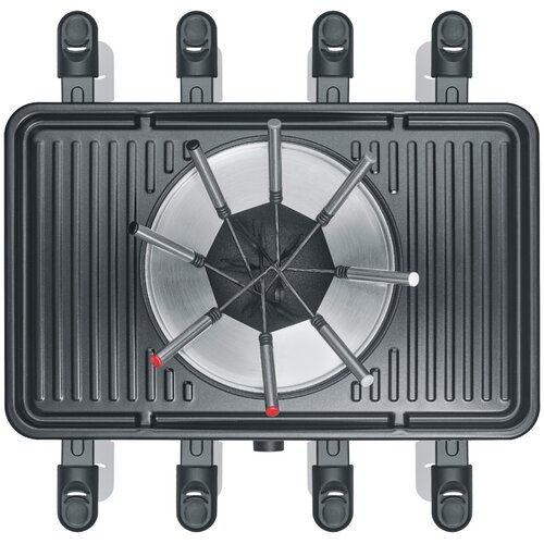 Severin RG 2347 Raclette / Fondue, 8 W, loncev, 1400 2-v-1 kombinacija Slike
