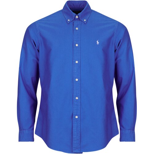 Polo Ralph Lauren Srajce z dolgimi rokavi CHEMISE CUSTOM FIT EN OXFORD LEGER Modra Cene