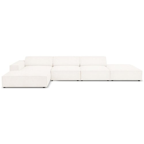 Micadoni Home Bež kotni kavč s tkanino bouclé (levi kot) Jodie - Micadoni Home Cene