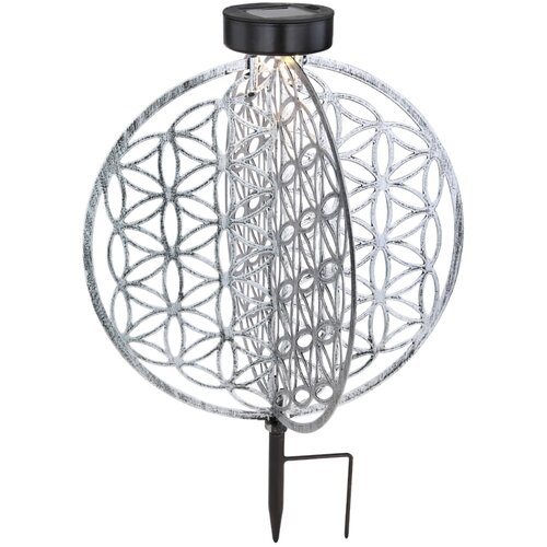 Globo solarna ukrasna LED svjetiljka (30 x 30 x 41 cm, Srebrne boje) Cijene