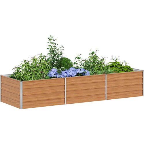  Povi&amp;scaron;ena gredica - Vrtna gredica Svijetlosmeđa 240 x 80 x 45 cm Slike