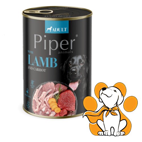 Piper Dog Lamb 400g, Vlažna Hrana Sa Jagnjetinom i &Scaron;argarepom Za Probavu Cene