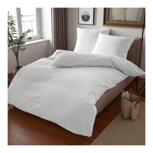  Satenska navlaka 220x200cm + 2 x jastučnica 50x70cm Cotton White ( VLK000196-cottonbela ) Slike