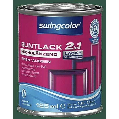 SWINGCOLOR Barvni lak 2v1 Swingcolor (mah zelena, sijaj, 125 ml)