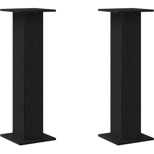  Stalak za zvučnike 2 pcs Crni hrast 30 x 30 x 95 cm Slike