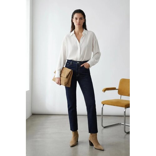 TRENDYOLMILLA ženske pantalone Twoaw26Je00026, tamnoplava Slike