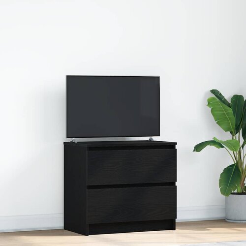 Furnova TV omarica črna 60x35x54 cm inženirski les, (21922549) Slike