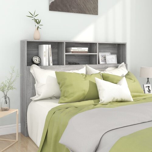 The Living Store Vzglavna omarica siva sonoma 140x19x103,5 cm - Vzglavna Omarica, (21418676) Slike