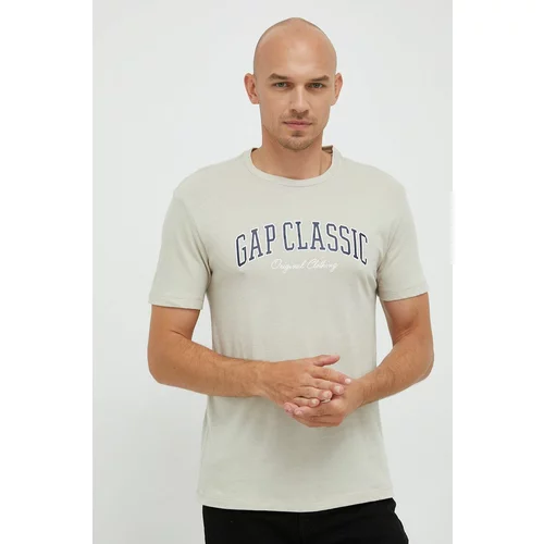 GAP Pamučna majica boja: bež, jednobojni model