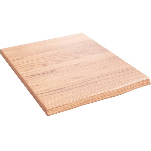  Zidna polica svjetlosmeđa 40 x 50 x 2 cm od obrađene hrastovine Slike