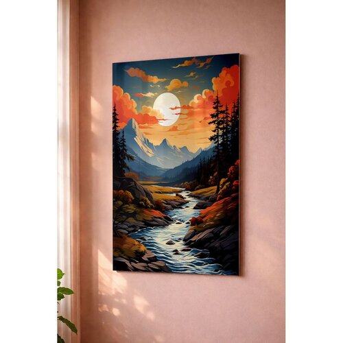WALLXPERT Artmtlpnt18-2030 Multicolor Decorative Metal Painting Cene