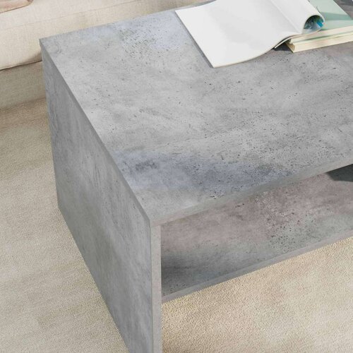  Stolić za kavu Betonski sivi 100 x 50 x 40 cm Konstruirano drvo - Beton siva 100 x 50 x 40 cm Slike
