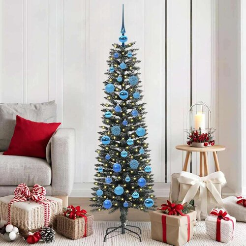 vidaXL Umestno božično drevo med 150 LED Zelena 43 x 43 x 150 cm Cene