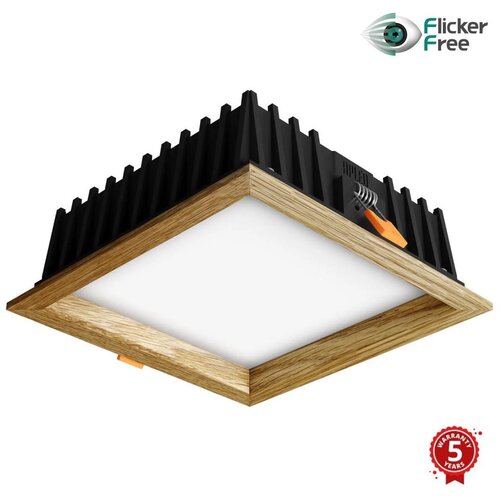  APLED - LED za spu&scaron;teni plafon SQUARE WOODLINE LED/12W/230V 4000K 17x17 cm masivni hrast Cene