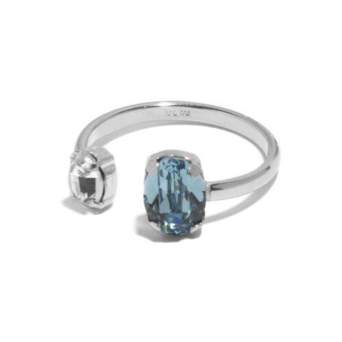 Victoria Cruz gemma aquamarine prsten sa swarovski kristalima ( a4510-10ha ) Slike