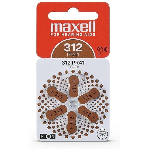 Maxell PR41 (312) 6BS zinc baterija pak 6kom Cene